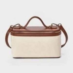 Vanity Crossbody Bag In Canvas And Vegan Leather